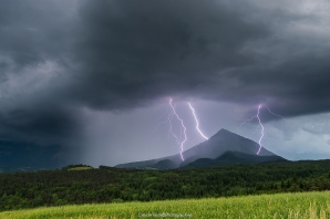 Paysages du Trièves, orage le 17/06/2019. Photographie le Ménil / Tréminis 38